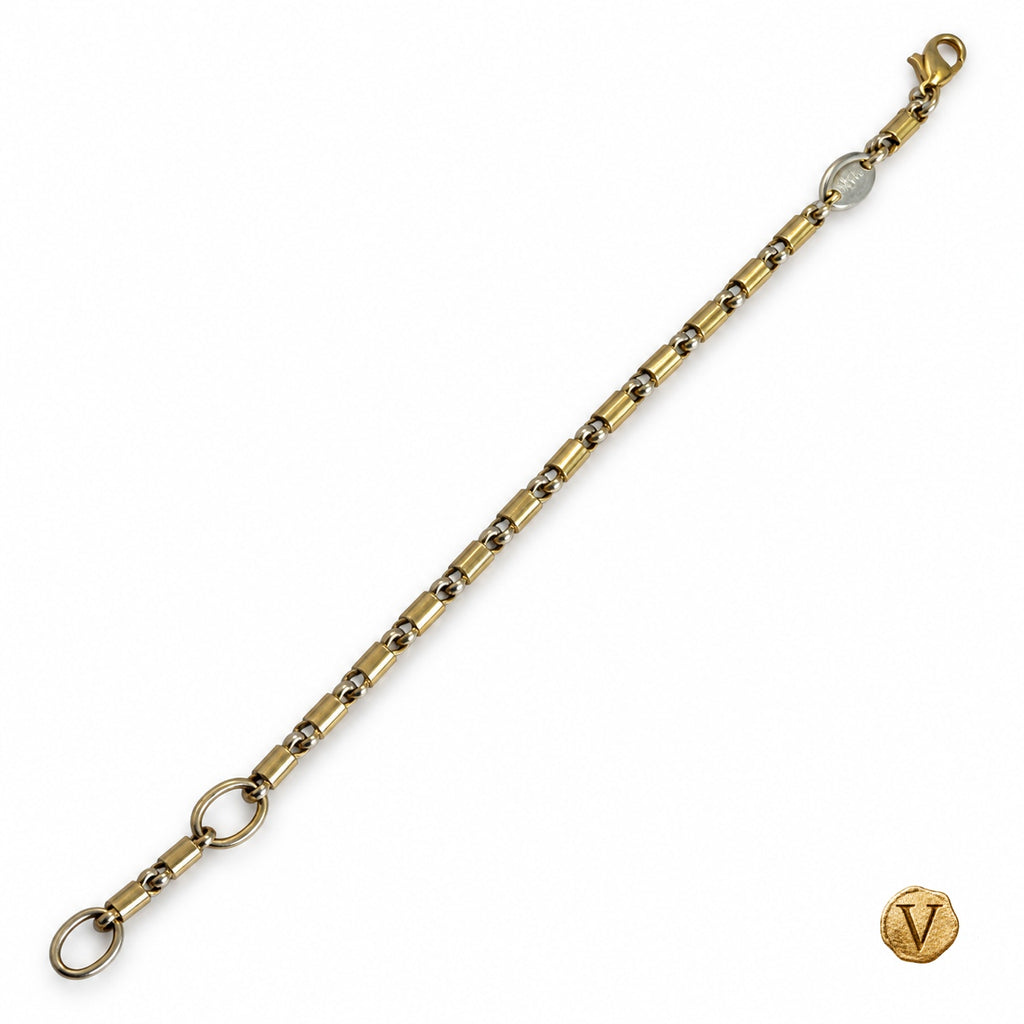 Full length Barakà cylindrical link bracelet, 21cm