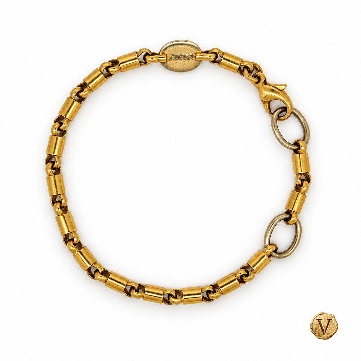 L’Accord Italien — signed Barakà yellow and white gold bracelet